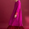 Gudrun Sjödén Vävd klänning ”Hedda” i ekologisk bomull Cerise Fashion