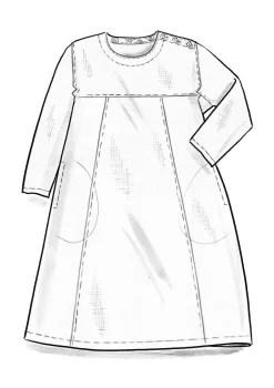 Gudrun Sjödén Vävd klänning i lin Grafit Best