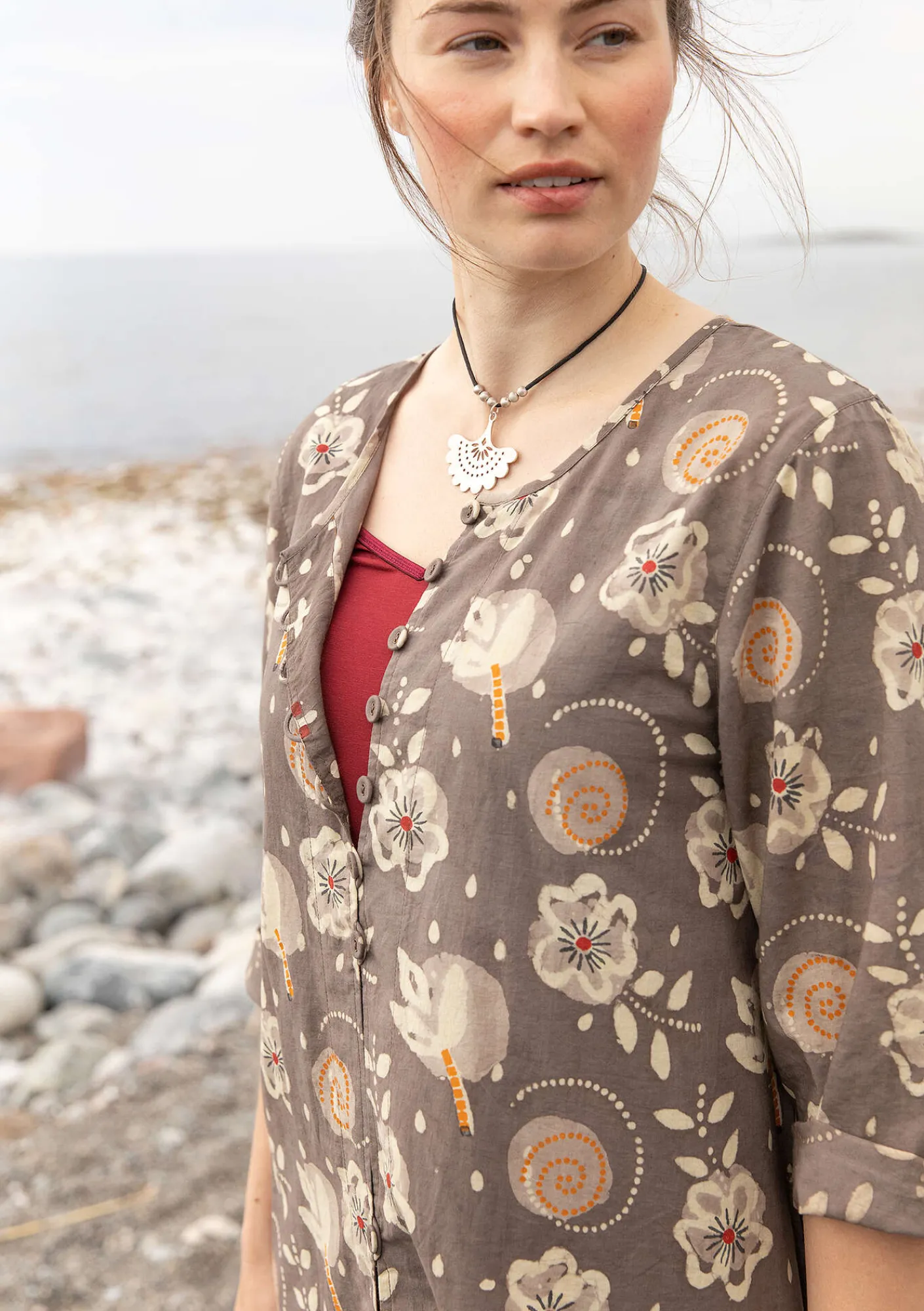 Gudrun Sjödén Vävd klänning "Kamala" i ekologisk bomull Kashish Discount