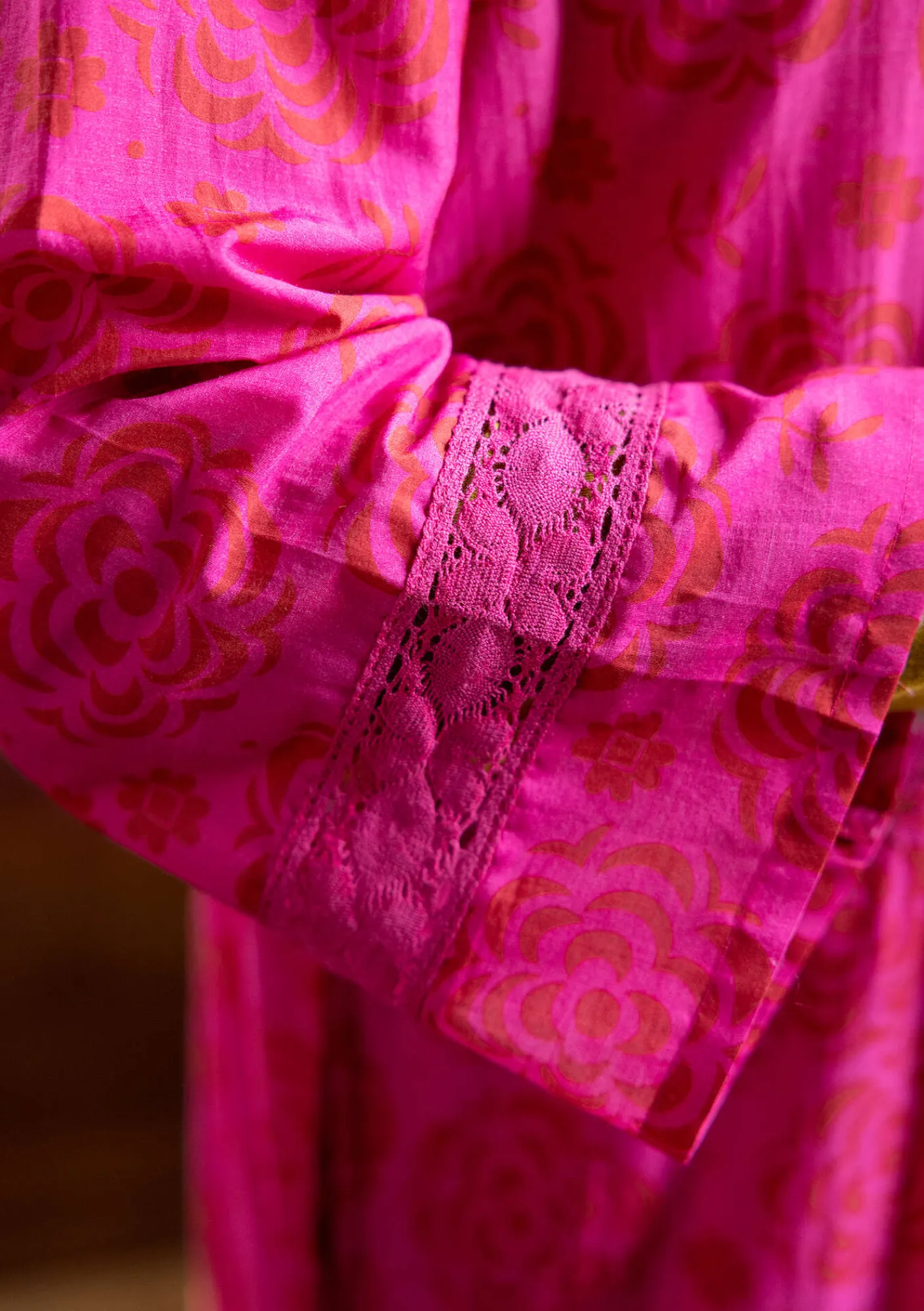 Gudrun Sjödén Vävd klänning "Kamelia" i ekologisk bomull/siden Cerise Fashion