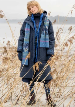 Gudrun Sjödén Vävd kviltad kappa "Svalbard" Bläck Discount