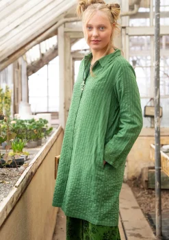 Gudrun Sjödén Vävd skjortklänning "Värmland" i ekologisk bomull Sjögräs Fashion