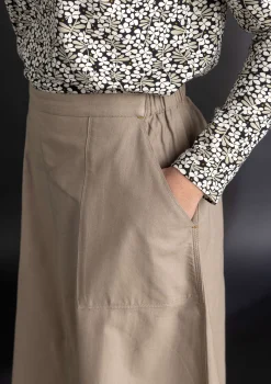 Gudrun Sjödén Vävd twillkjol i ekologisk bomull Mullvad Fashion